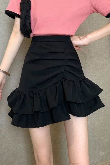 Women's High Waist Mini Skirt