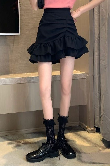 Women's High Waist Mini Skirt