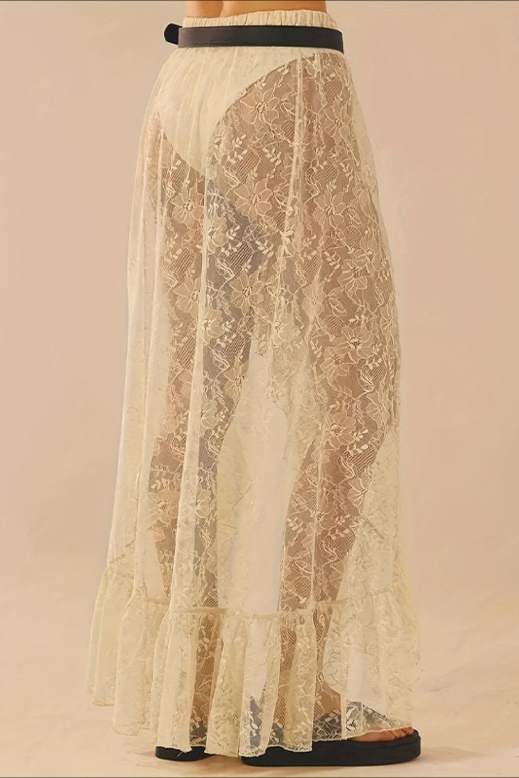 Women's High Waist Asymmetrical Midi Skirt