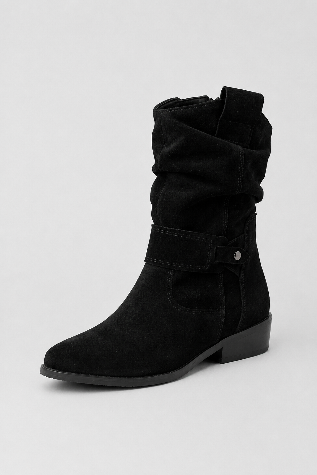 Women's Retro Ankle Boots Classic Block Heel Side Zip Stylish Everyday