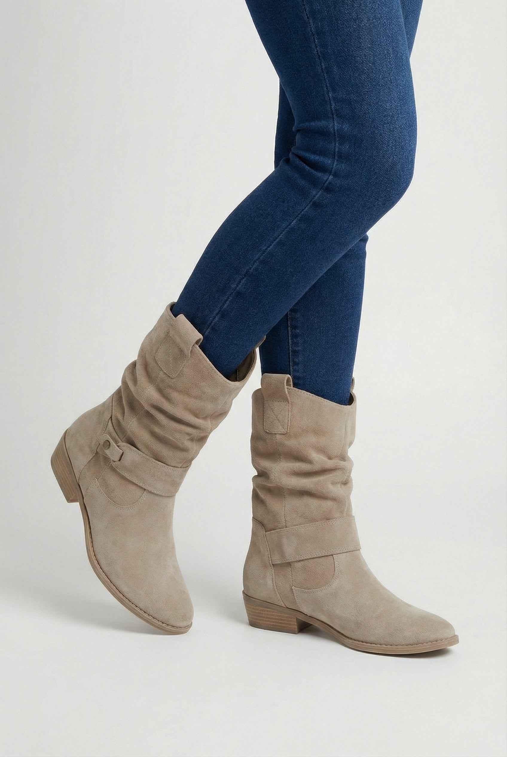 Women's Block Heel Ankle Boots Chunky Mid Heel Stylish Everyday Footwear
