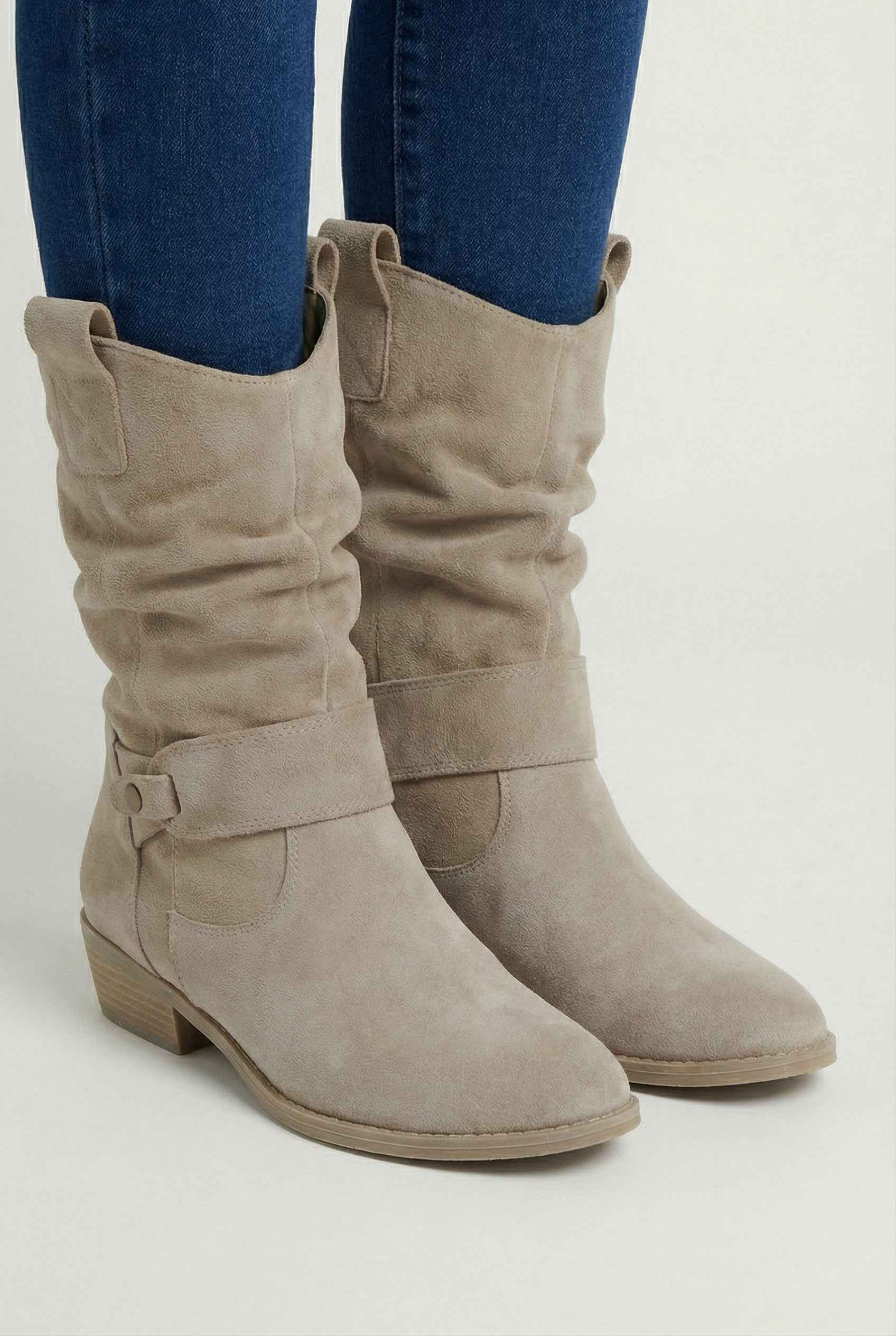 Women's Block Heel Ankle Boots Chunky Mid Heel Stylish Everyday Footwear