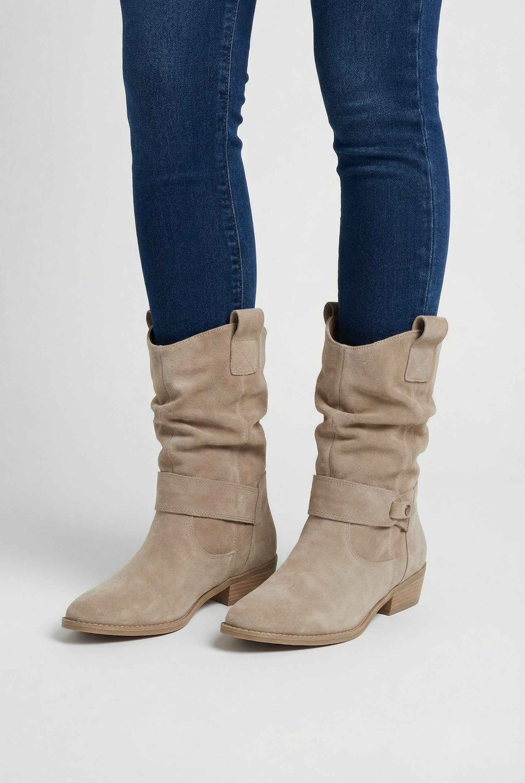 Women's Block Heel Ankle Boots Chunky Mid Heel Stylish Everyday Footwear