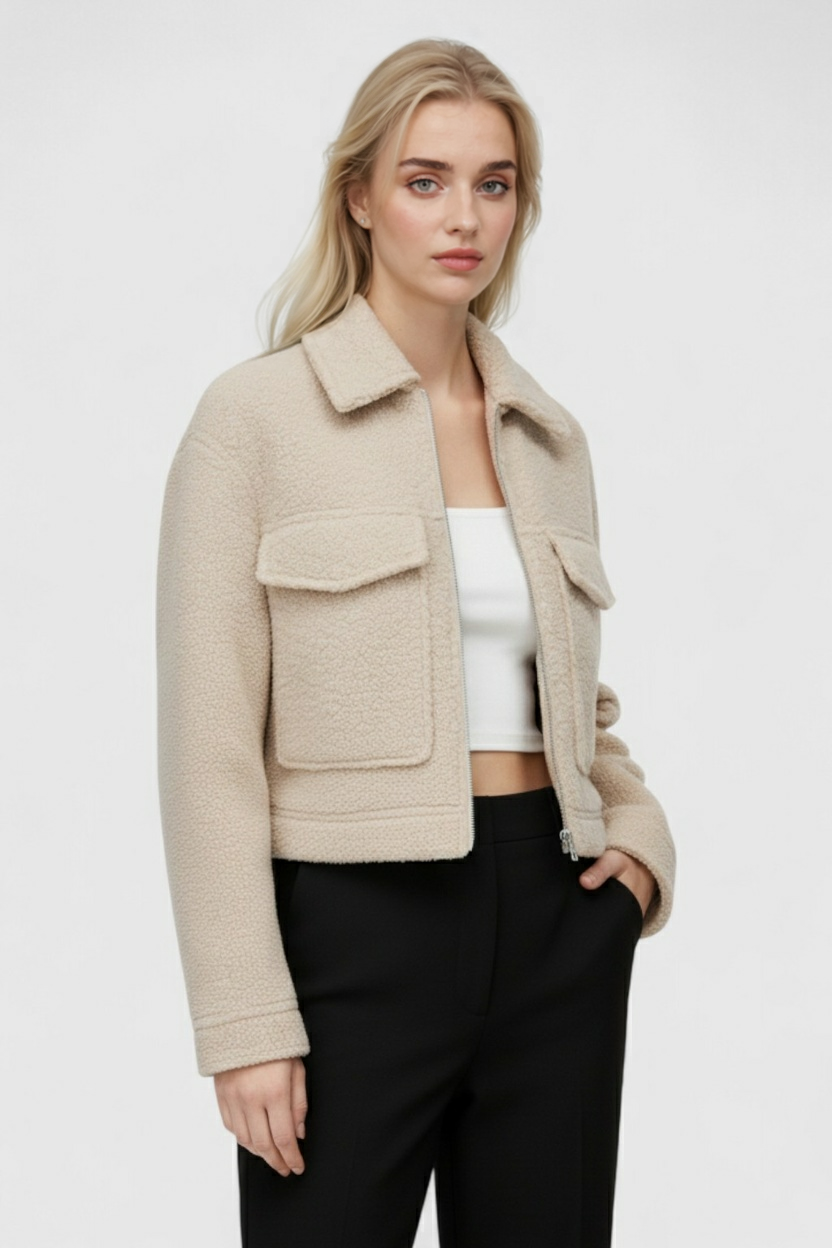 Women's Casual Jacket Long Sleeve Button-Up Relaxed Fit Everyday Wear