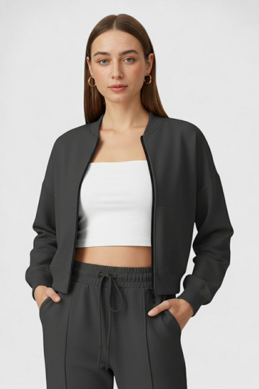 Women's Casual Sweatshirt and Trouser Set Relaxed Fit Long Sleeve Everyday Wear