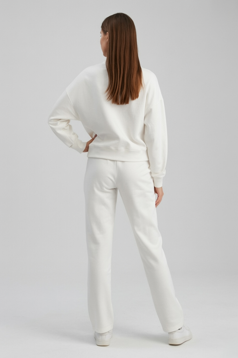 Women's Casual Fleece Hoodie and Jogger Set Relaxed Fit Everyday Comfort