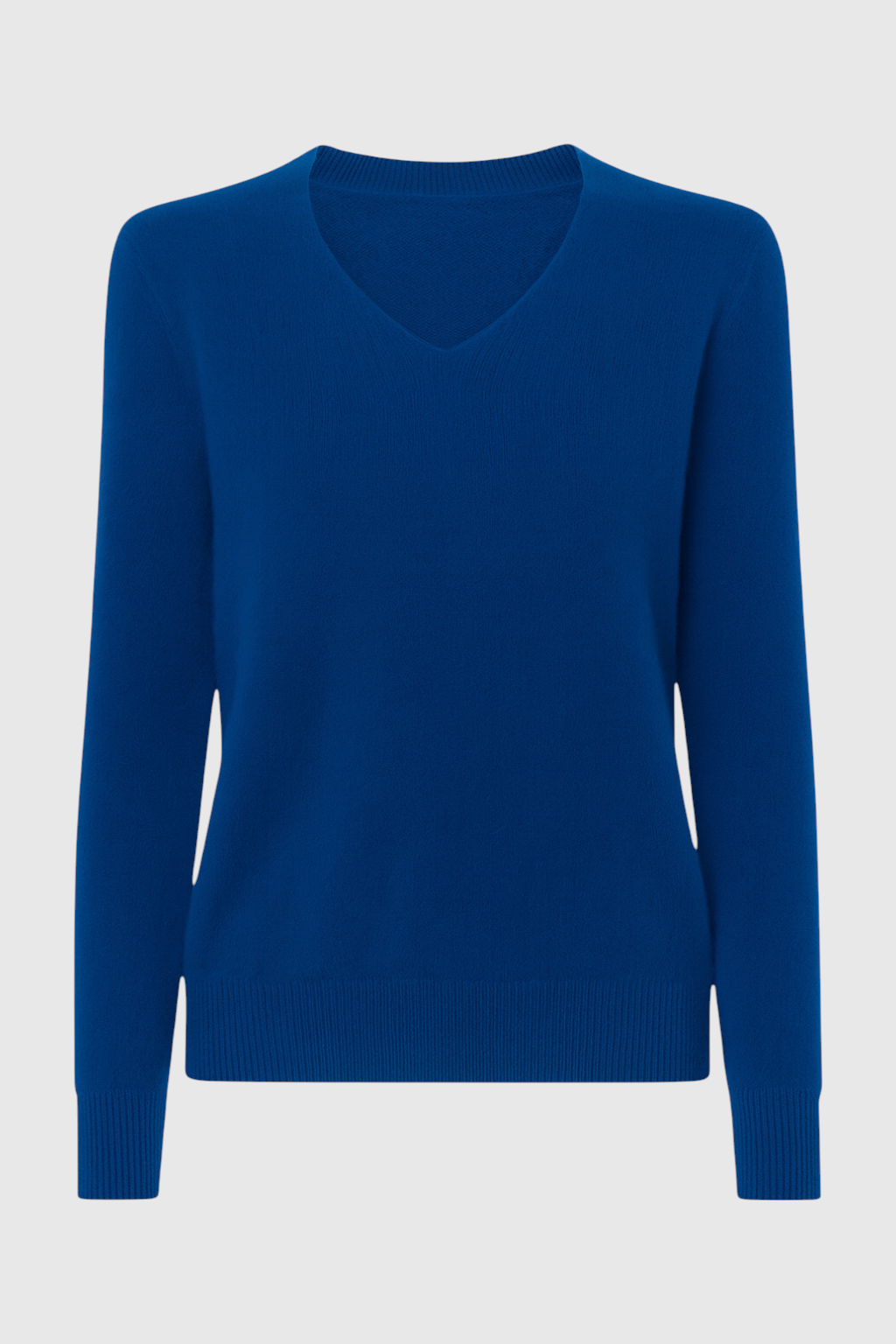 Women's V-Neck Sweater Relaxed Fit Long Sleeve Casual Everyday Wear