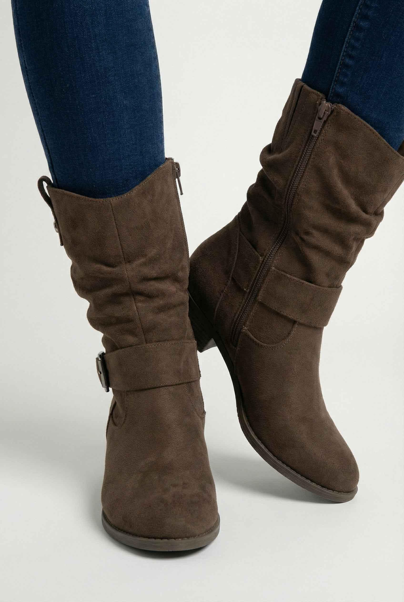 Women's Chunky Block Heel Ankle Boots Retro 70s Style Everyday Fashion