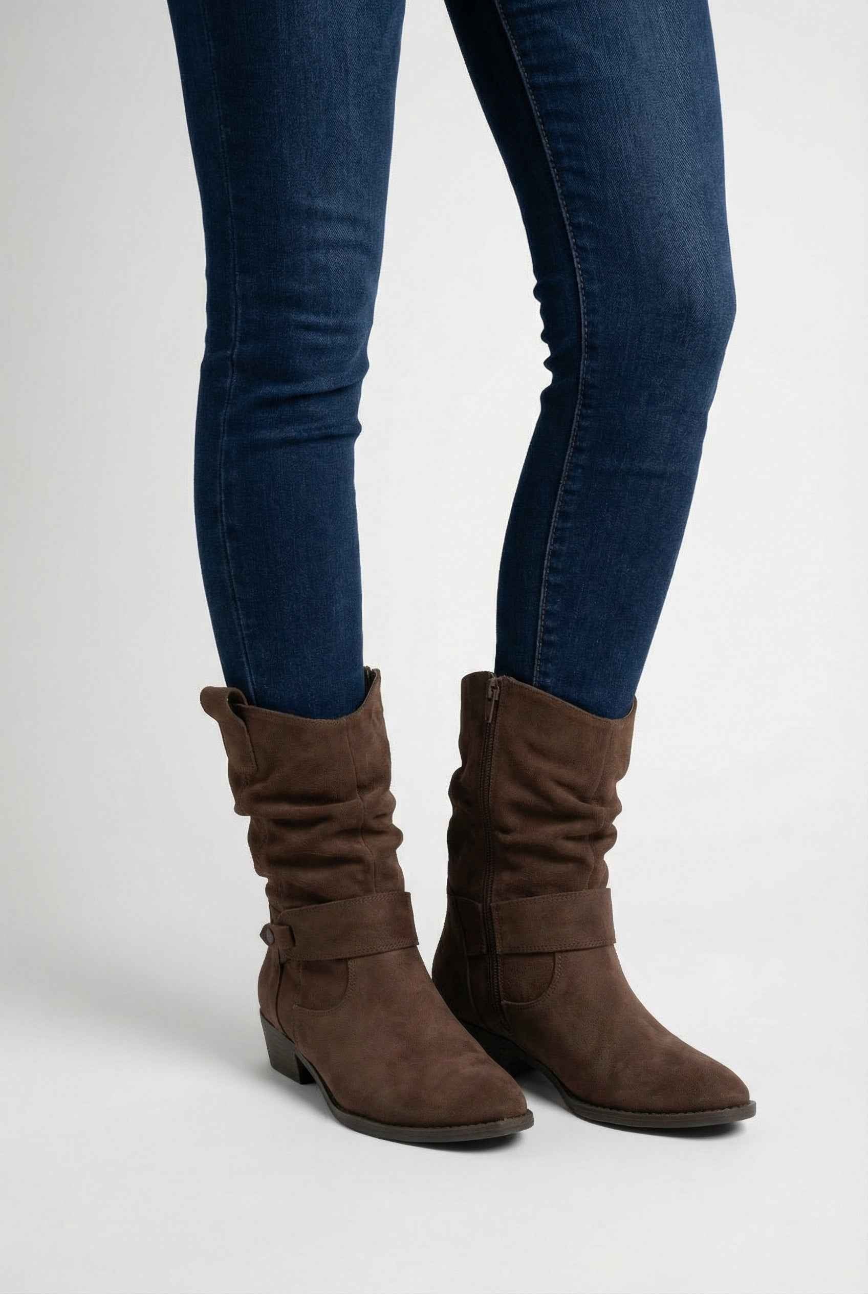 Women's Chunky Block Heel Ankle Boots Retro 70s Style Everyday Fashion