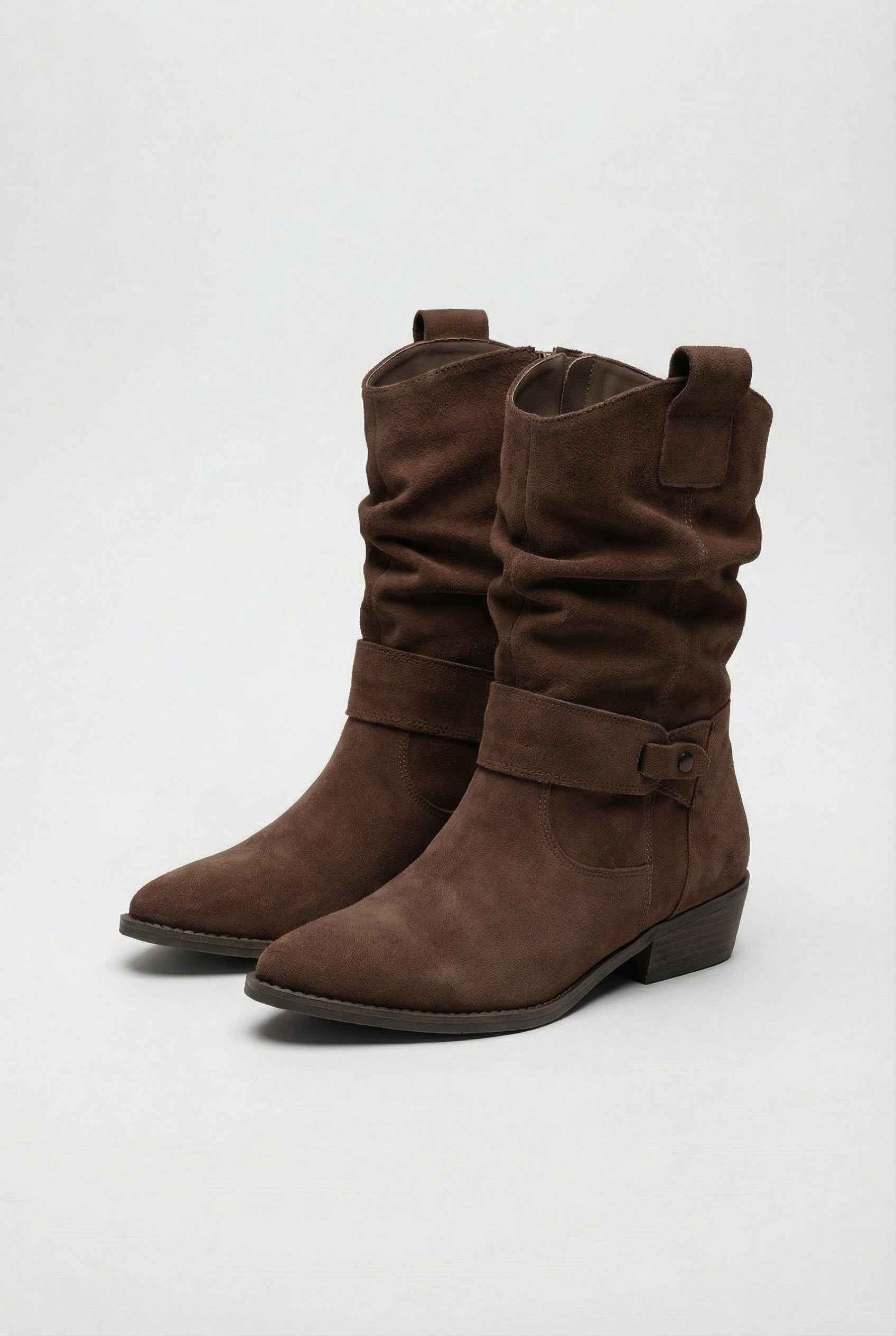 Women's Chunky Block Heel Ankle Boots Retro 70s Style Everyday Fashion