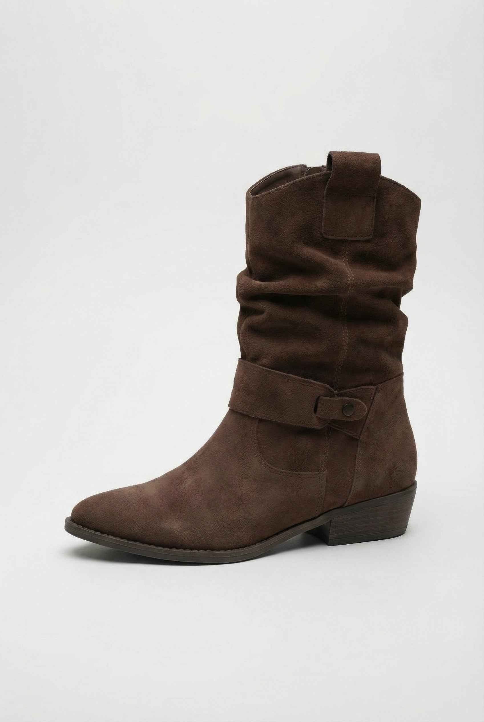 Women's Chunky Block Heel Ankle Boots Retro 70s Style Everyday Fashion