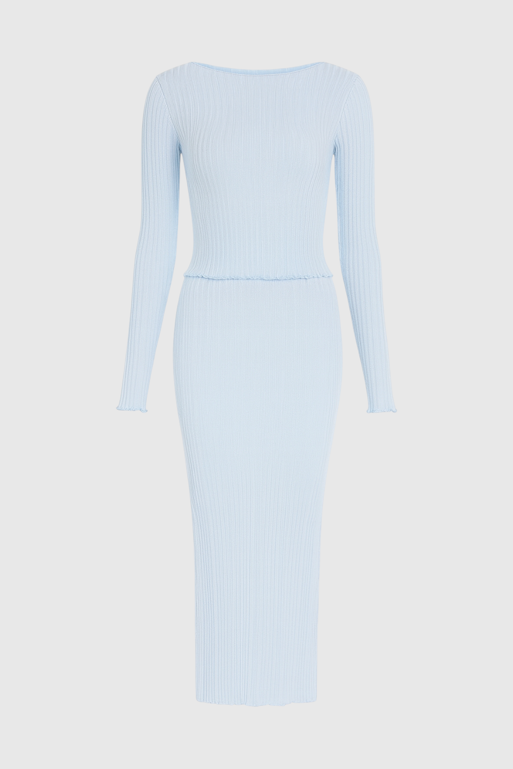 Women's Knitted Skirt Set Fitted Long Sleeve Casual Stylish Everyday