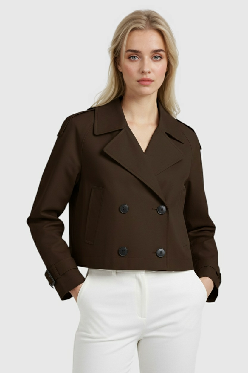 Women's Short Windbreaker Jacket Lightweight Stylish Casual Outdoor Fashion