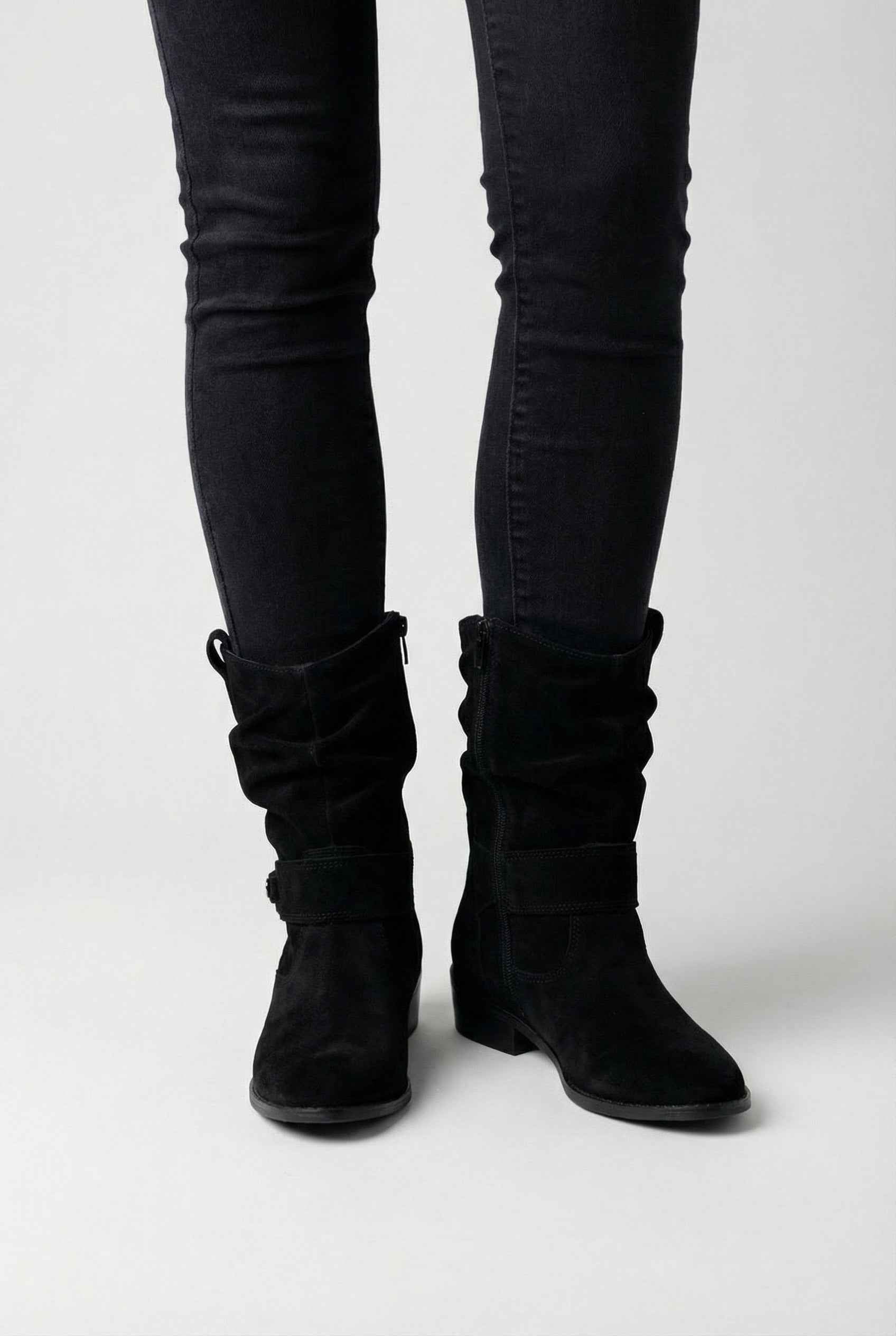 Women's Retro Ankle Boots Classic Block Heel Side Zip Stylish Everyday