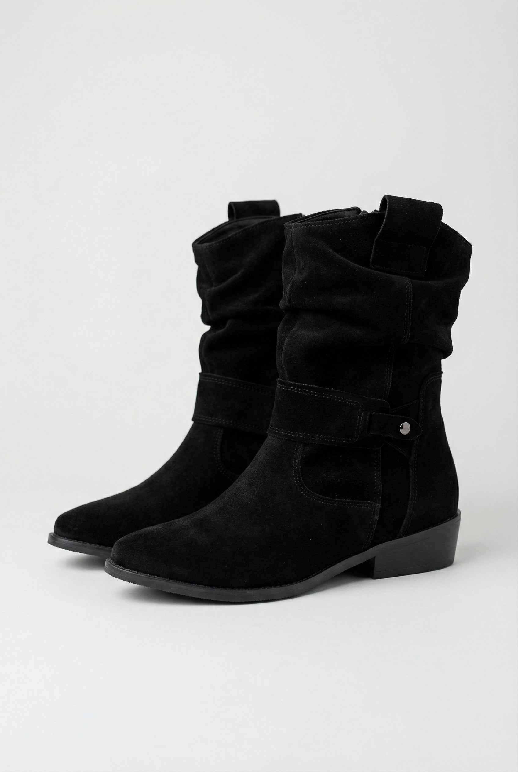 Women's Retro Ankle Boots Classic Block Heel Side Zip Stylish Everyday