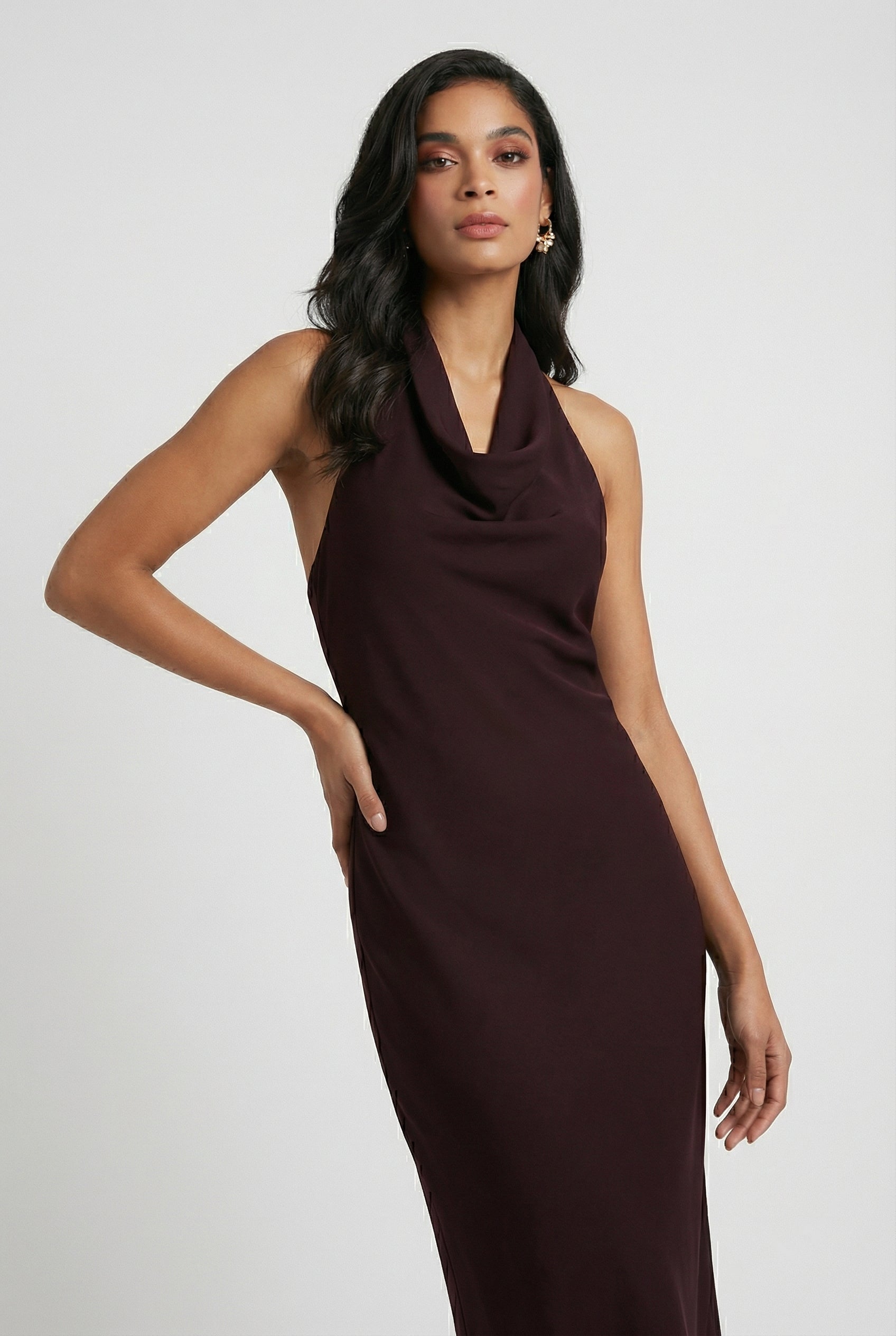 Women's Midi Summer Dress Flowing Lightweight Casual Everyday Wear