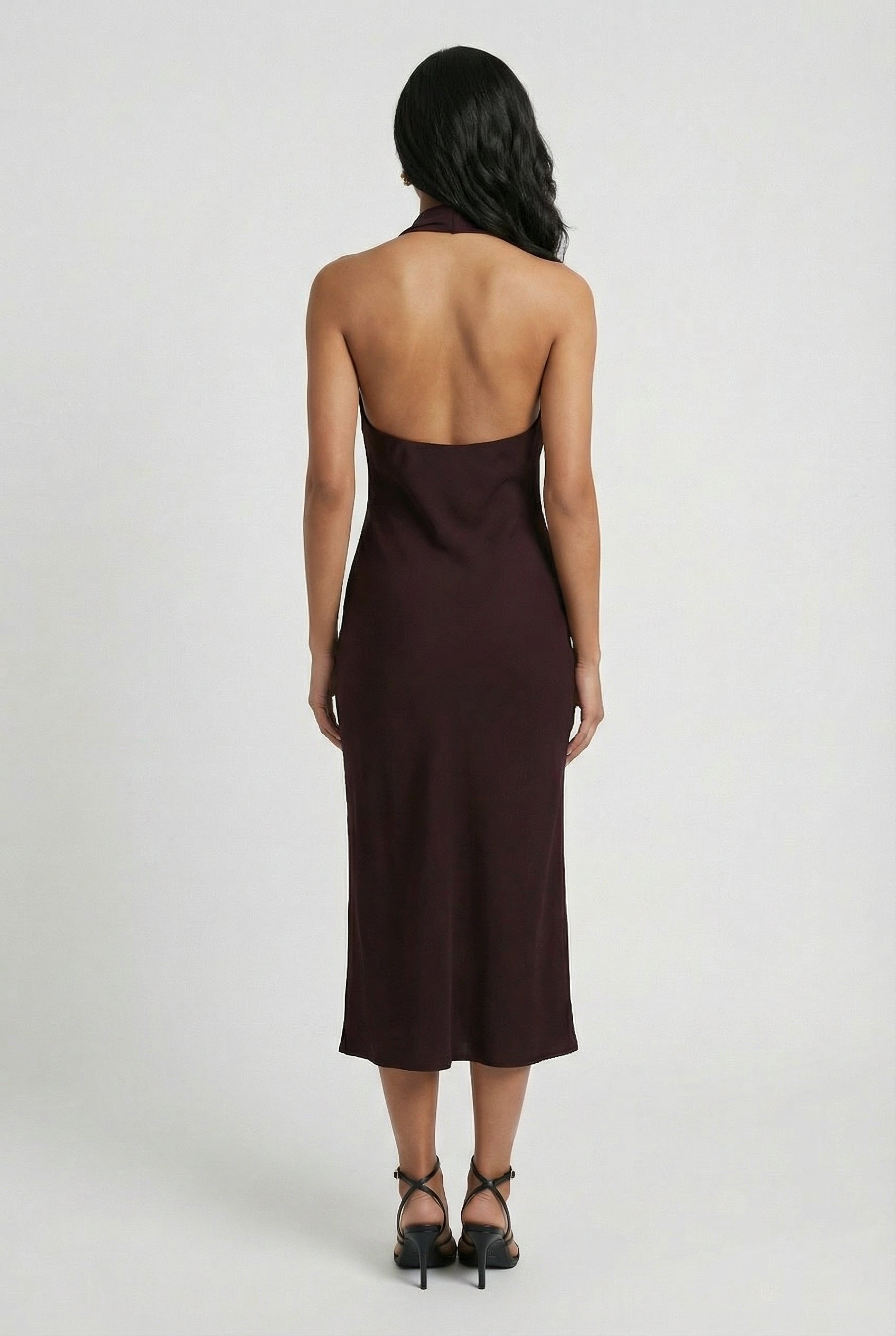 Women's Midi Summer Dress Flowing Lightweight Casual Everyday Wear