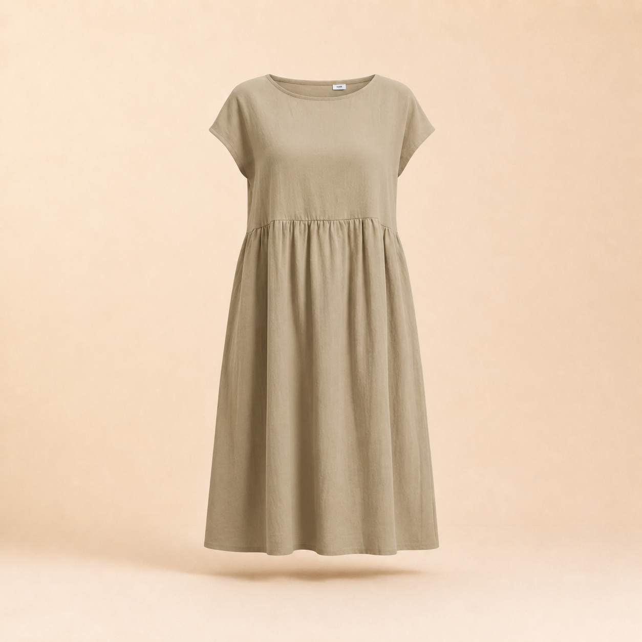 Meau - Casuel Elegant Midi Dress With Pockets