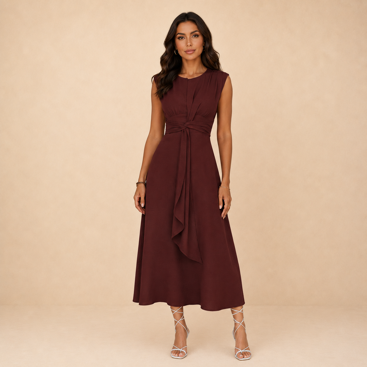 Nova - Sleeveless Belted Dress