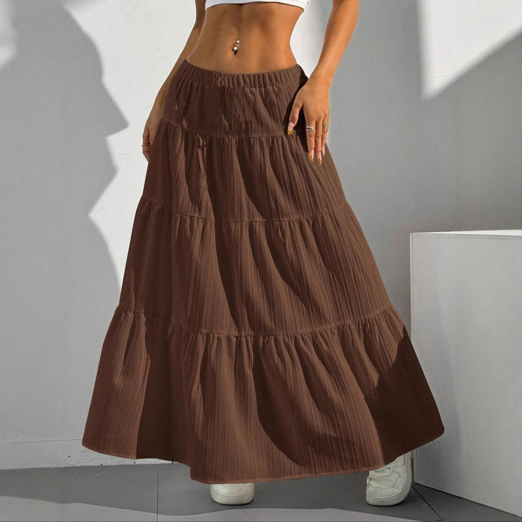Women's Elegant High-Waisted Maxi Skirt
