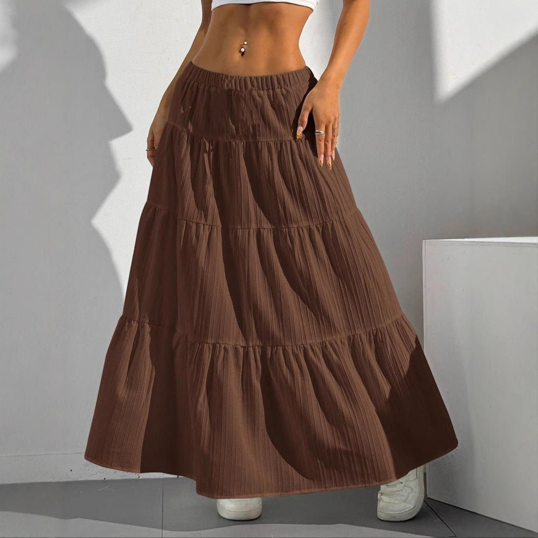 Women's Elegant High-Waisted Maxi Skirt