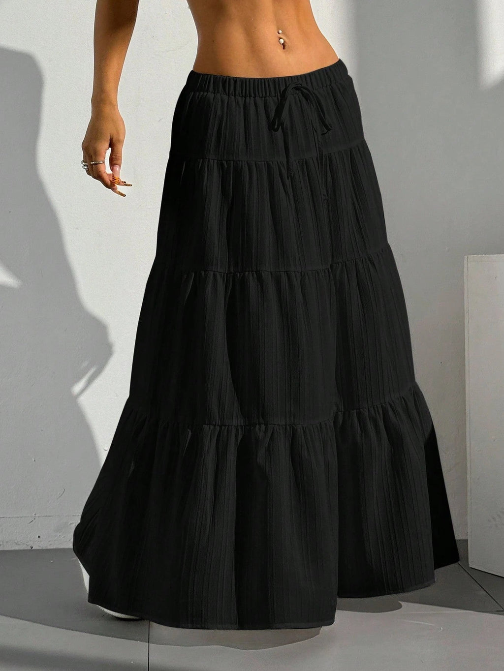 Women's Elegant High-Waisted Maxi Skirt