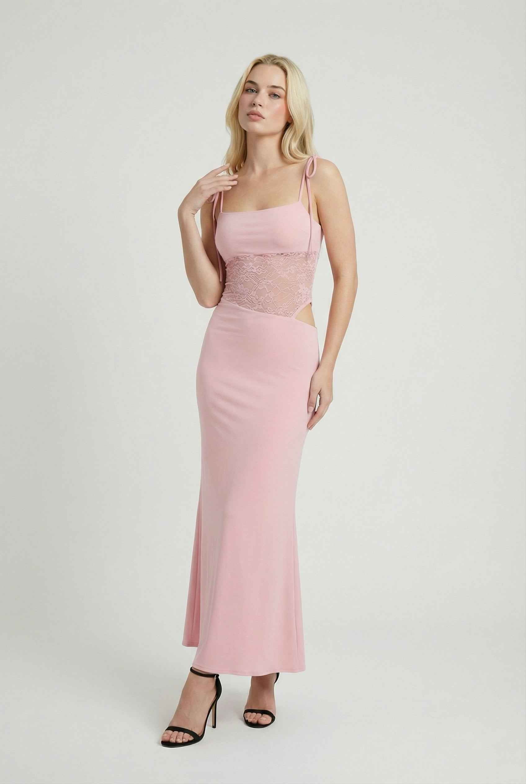 Women's Elegant Maxi Dress Sleeveless V-Neck Formal Special Occasion