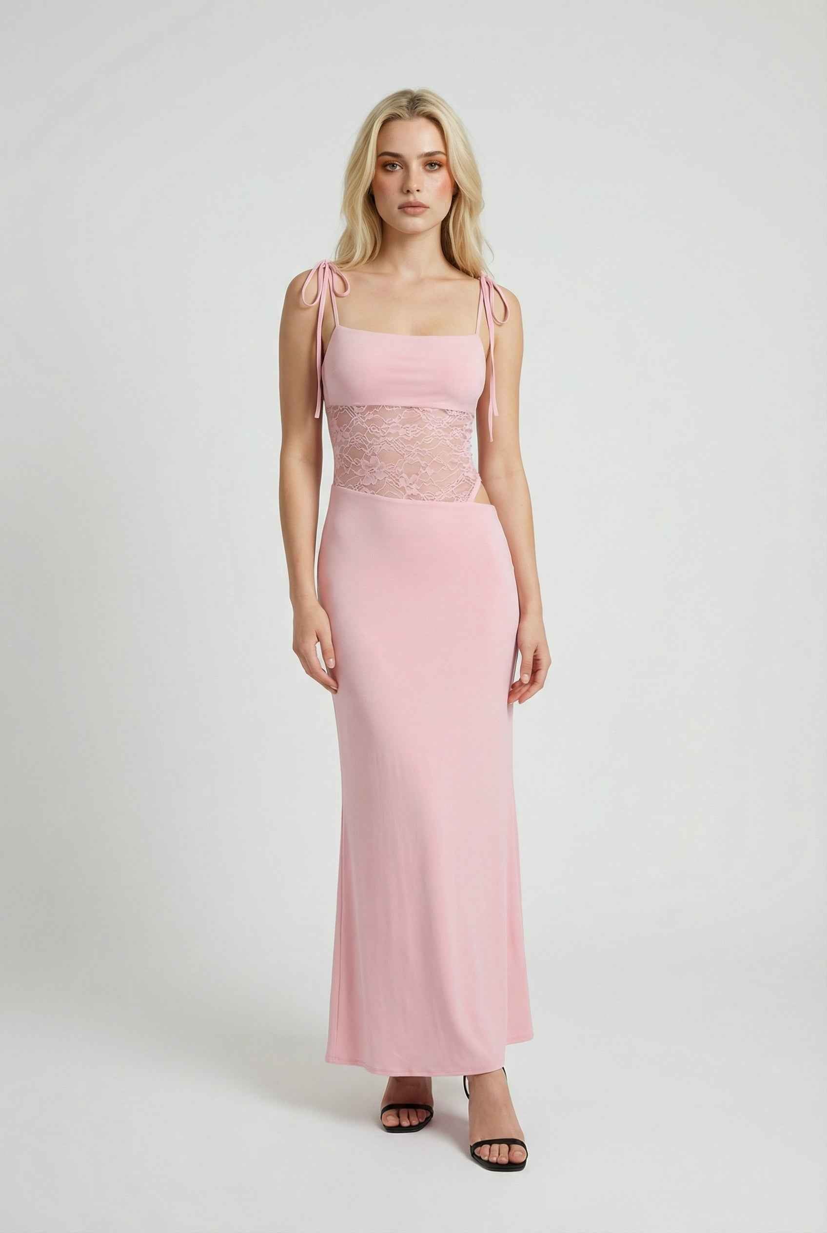Women's Elegant Maxi Dress Sleeveless V-Neck Formal Special Occasion
