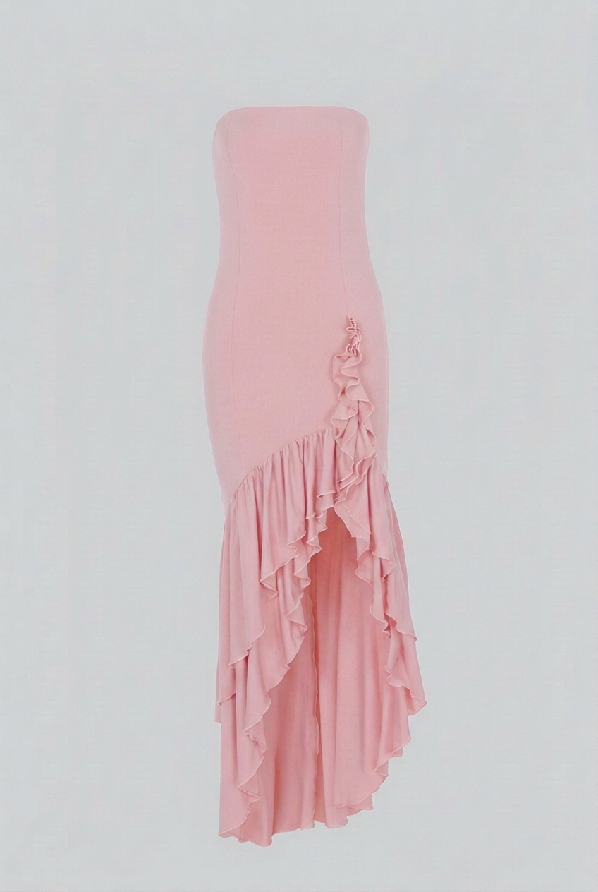 Women's Elegant Strapless Maxi Dress Chic Summer Evening Wear