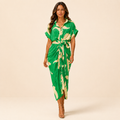 Serena - Woman's Belted Maxi Dress