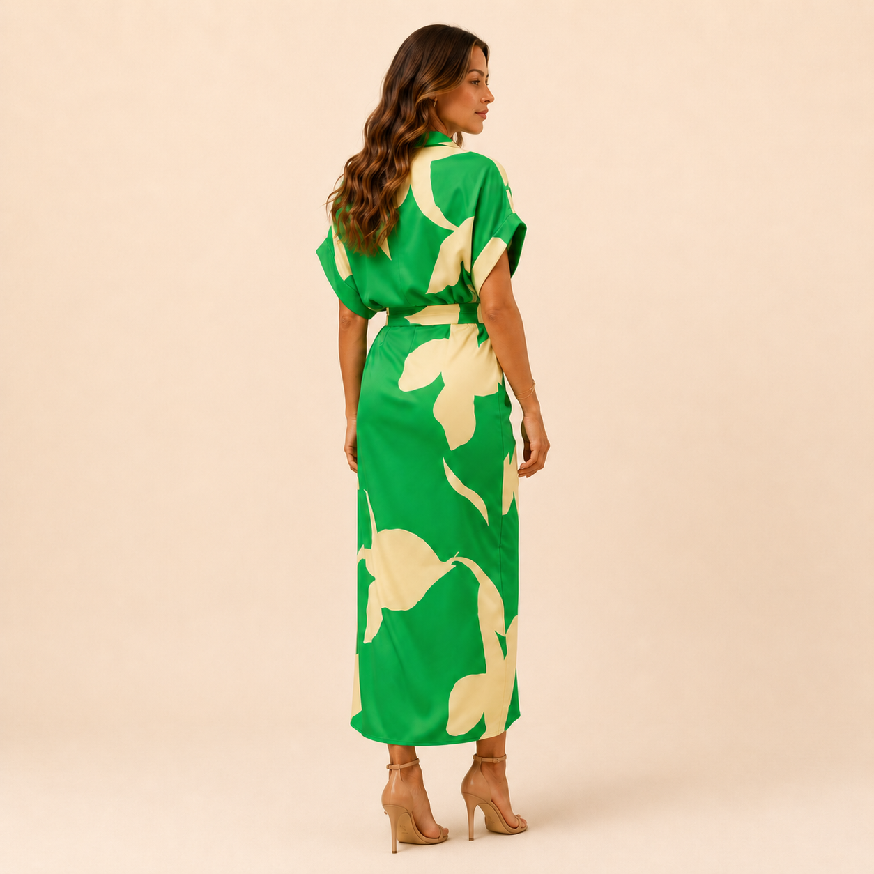 Serena - Woman's Belted Maxi Dress