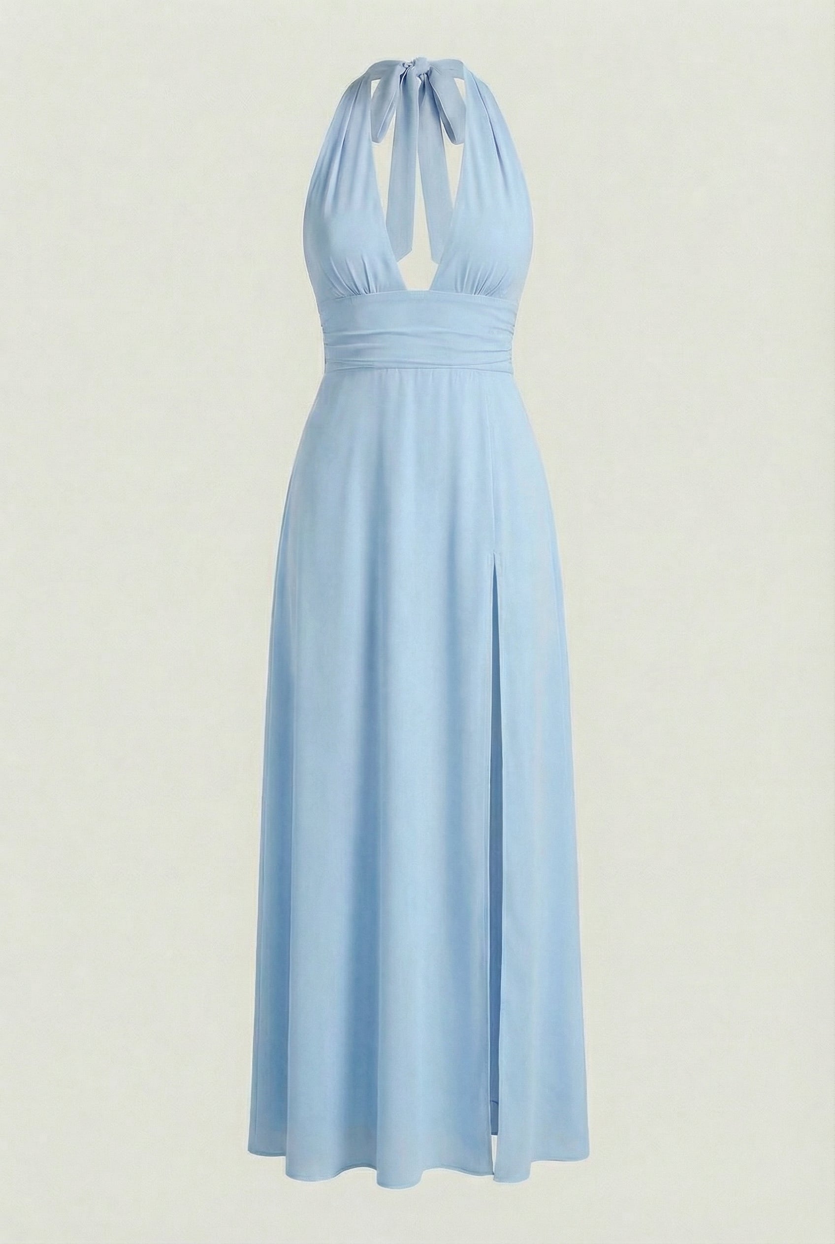 Women's Backless Maxi Dress Elegant Flowing Summer Style Casual Occasion