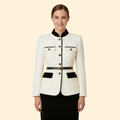 Women Blazer Belted Waist