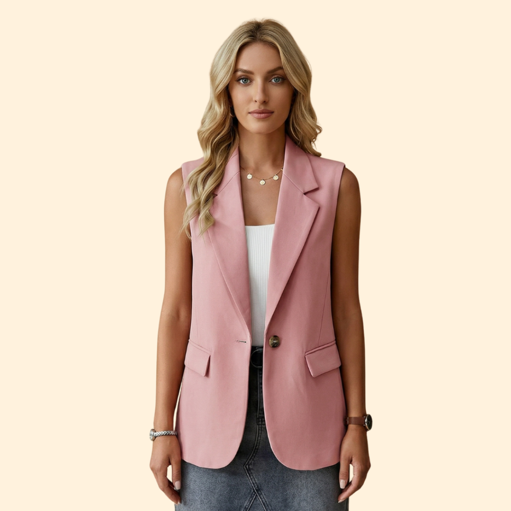 Women’s Basic Sleeveless Blazer
