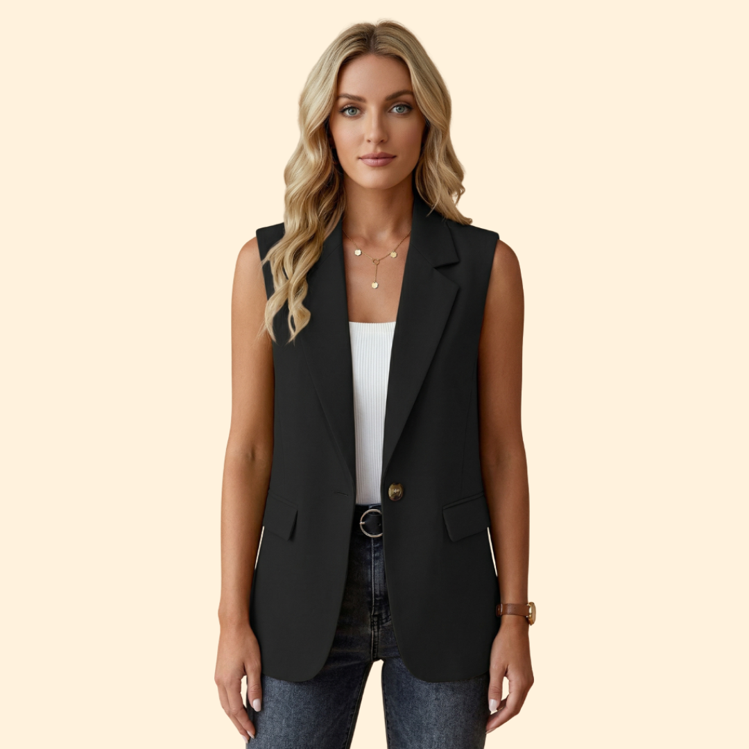 Women’s Basic Sleeveless Blazer