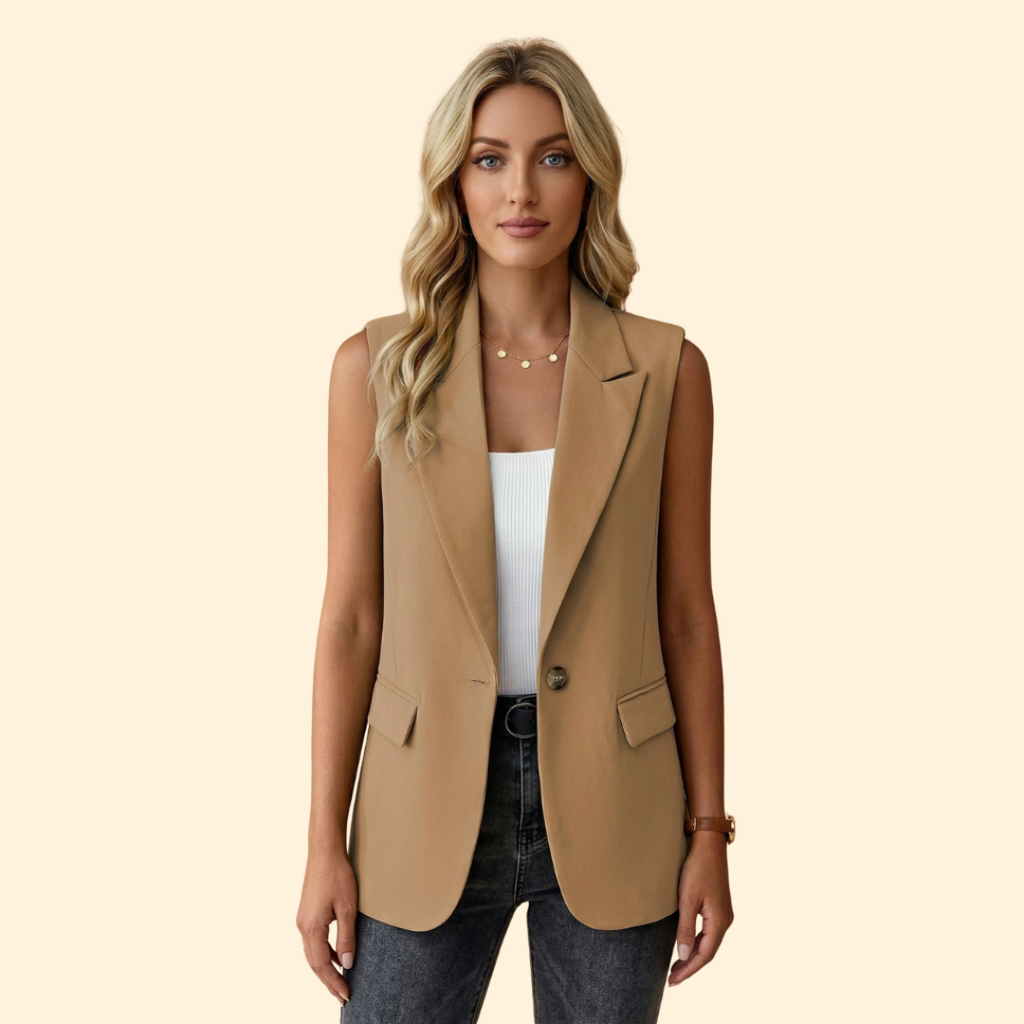 Women’s Basic Sleeveless Blazer