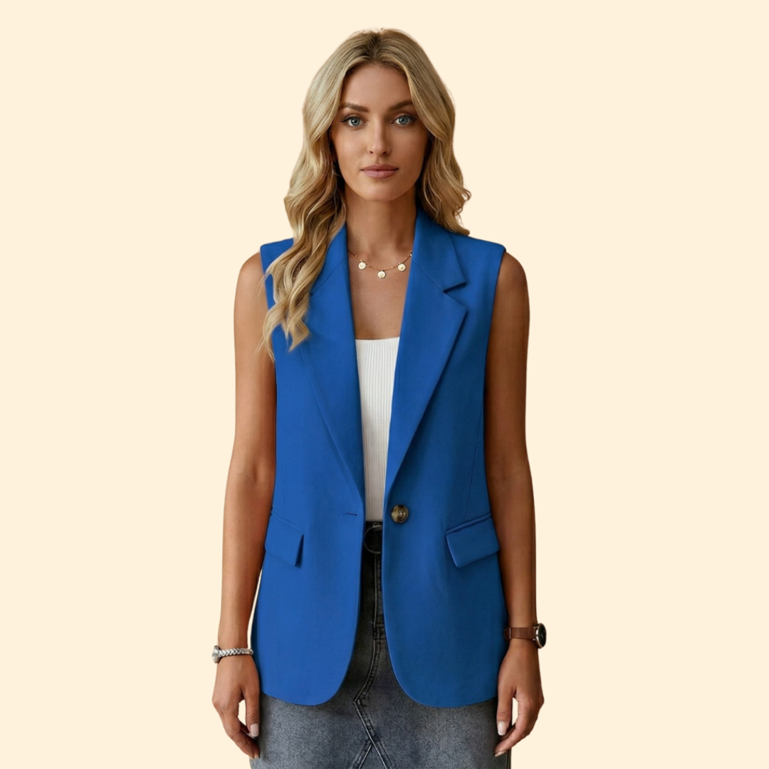 Women’s Basic Sleeveless Blazer