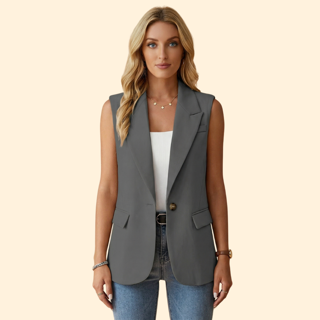 Women’s Basic Sleeveless Blazer