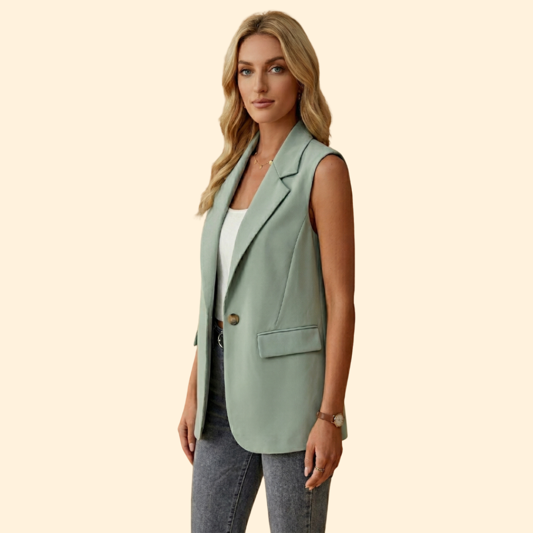 Women’s Basic Sleeveless Blazer