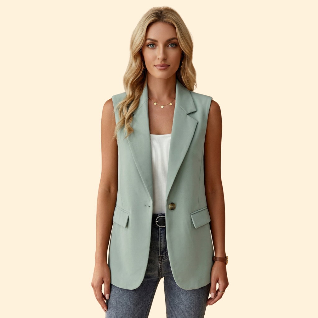 Women’s Basic Sleeveless Blazer
