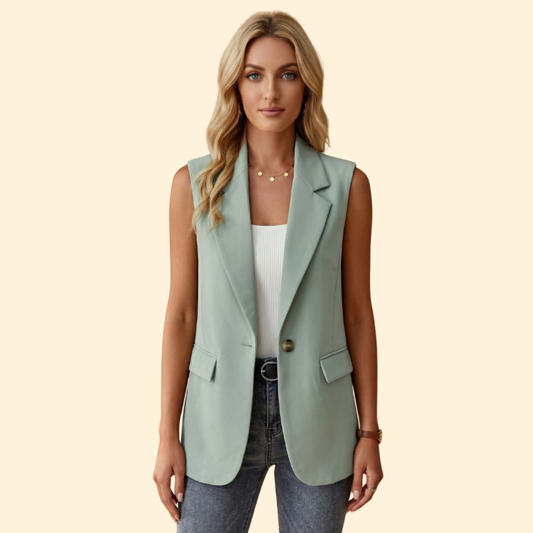 Women’s Basic Sleeveless Blazer