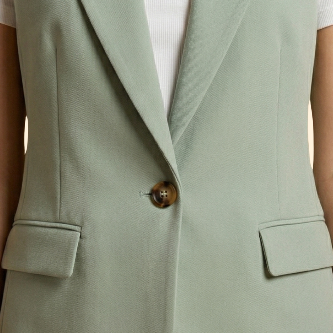 Women’s Basic Sleeveless Blazer