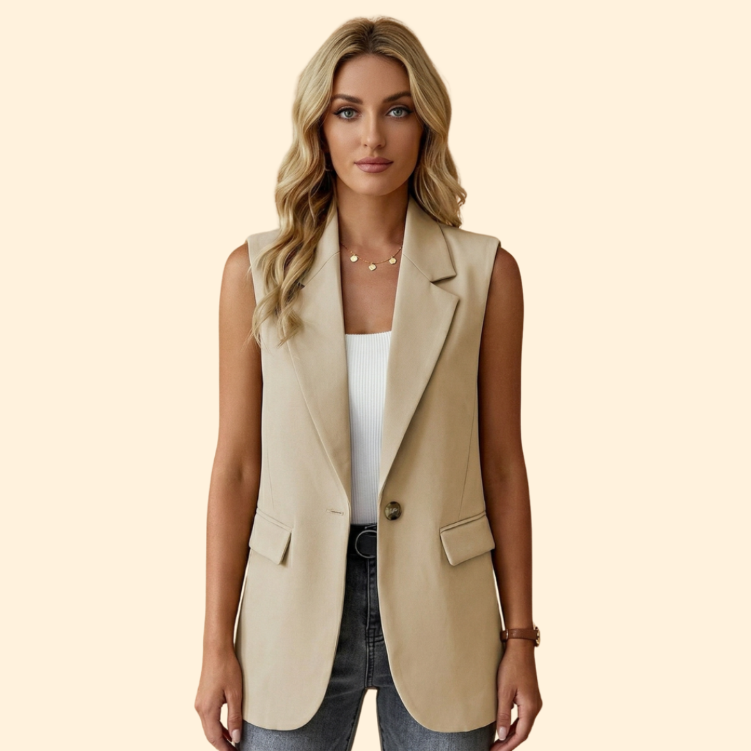 Women’s Basic Sleeveless Blazer