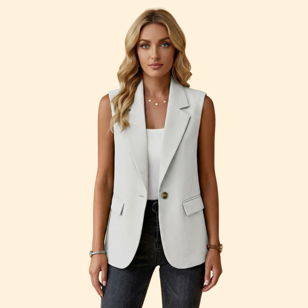 Women’s Basic Sleeveless Blazer