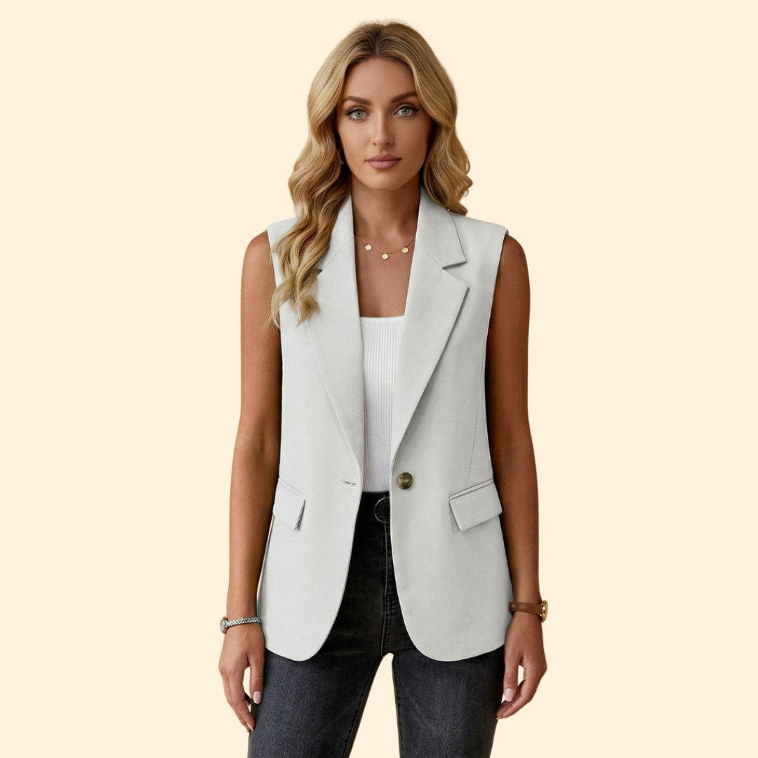 Women’s Basic Sleeveless Blazer