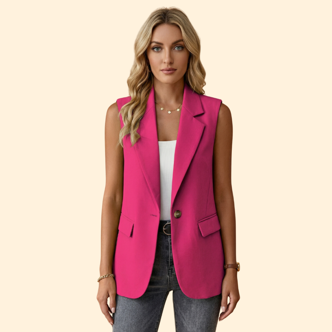Women’s Basic Sleeveless Blazer