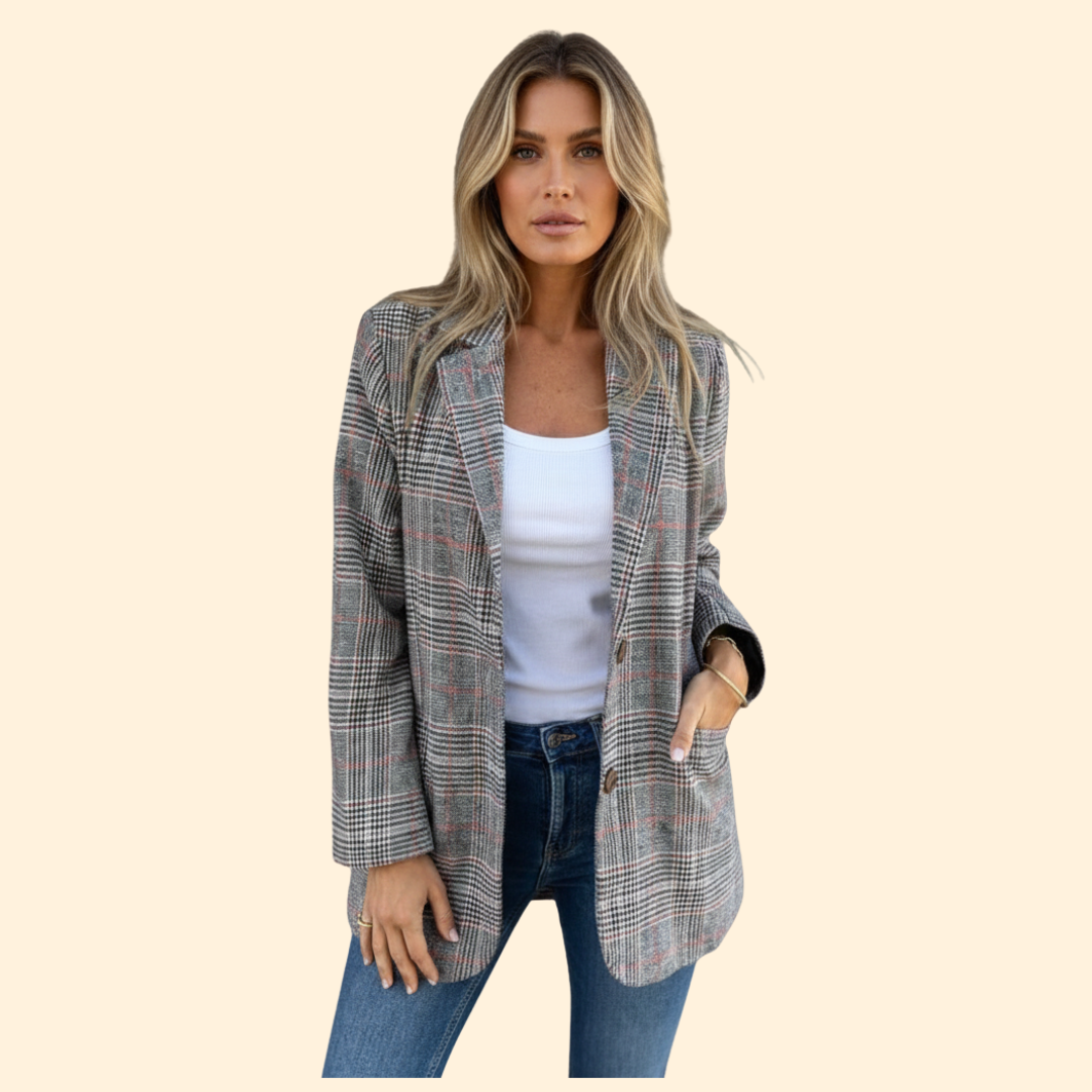 Women's Blazer Checkered