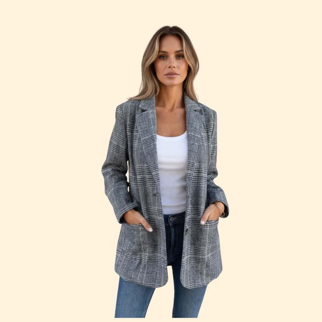 Women's Blazer Checkered