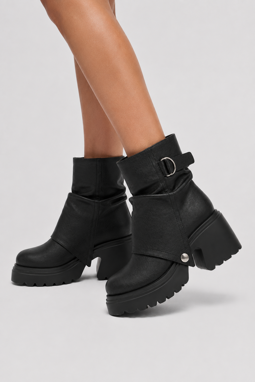 Women's Chunky Ankle Boots Lug Sole Stylish Everyday Casual Footwear