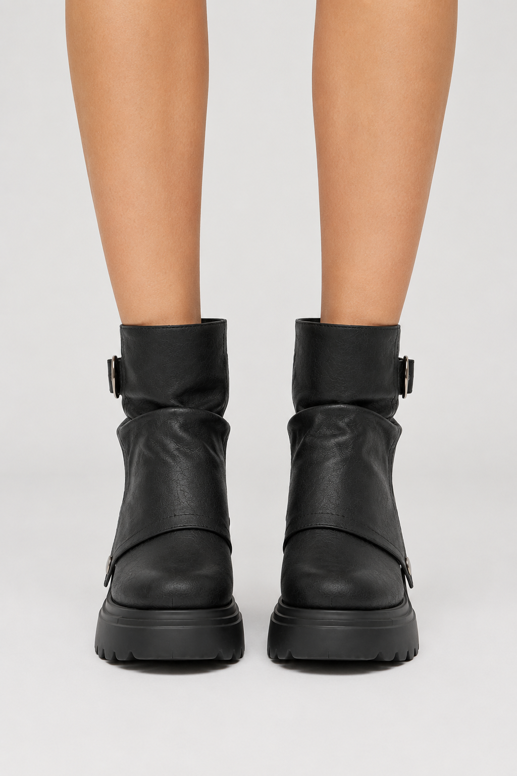 Women's Chunky Ankle Boots Lug Sole Stylish Everyday Casual Footwear